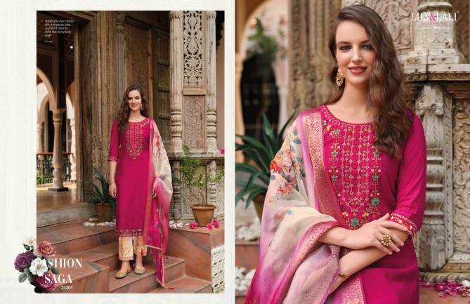 Meenakari Vol 4 By Lily And Lali Embroidery Kurti With Bottom Dupatta Wholesale Shop In Surat